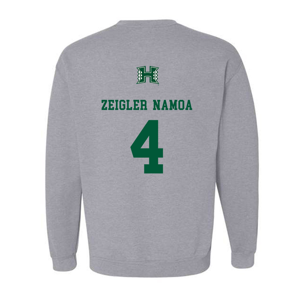 Hawaii - NCAA Baseball : Ben Zeigler-Namoa - Classic Shersey Crewneck Sweatshirt-1