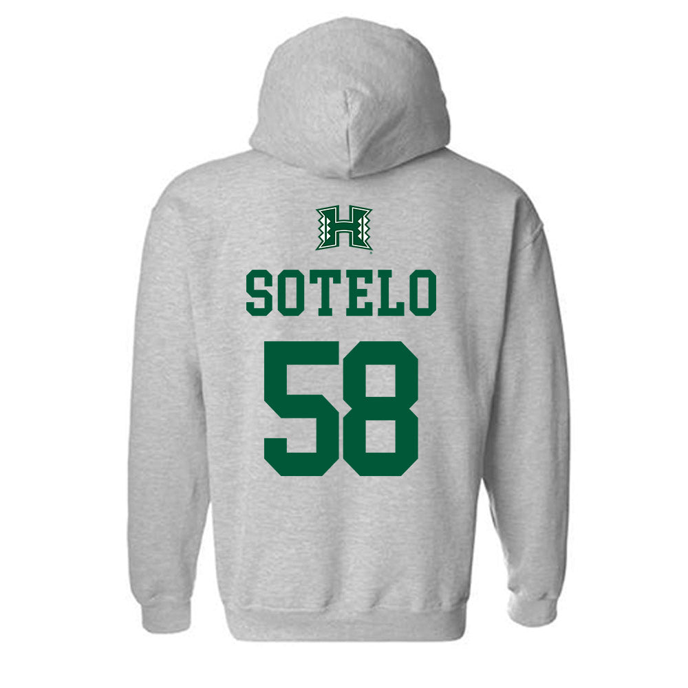 Hawaii - NCAA Football : Zhen-keith Sotelo - Classic Shersey Hooded Sweatshirt-1