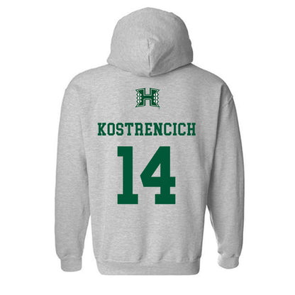 Hawaii - NCAA Softball : Addison Kostrencich - Classic Shersey Hooded Sweatshirt-1