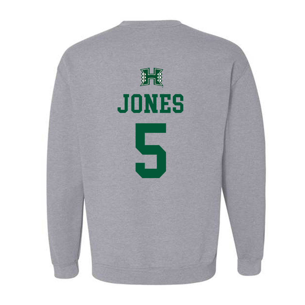 Hawaii - NCAA Football : Tariq Jones - Classic Shersey Crewneck Sweatshirt-1