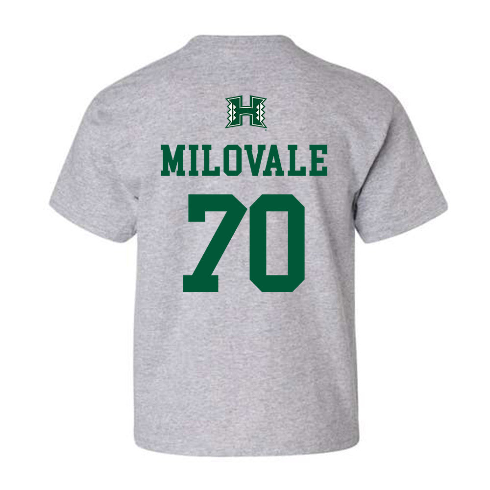 Hawaii - NCAA Footballl : James Milovale - Youth T-Shirt