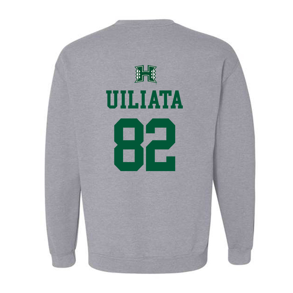 Hawaii - NCAA Football : Liatama Uiliata - Classic Shersey Crewneck Sweatshirt