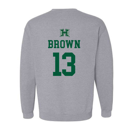 Hawaii - NCAA Football : Cbo Brown - Crewneck Sweatshirt