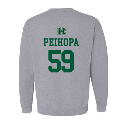 Hawaii - NCAA Football : Kuao Peihopa - Classic Shersey Crewneck Sweatshirt