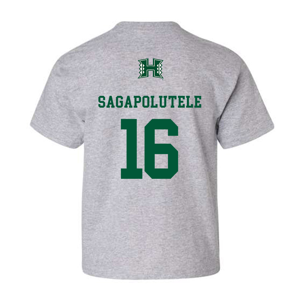 Hawaii - NCAA Football : John-Keawe Sagapolutele - Youth T-Shirt