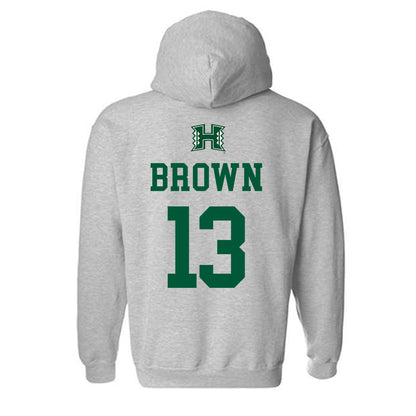 Hawaii - NCAA Football : Cbo Brown - Hooded Sweatshirt