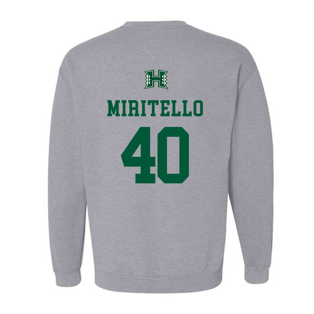 Hawaii - NCAA Baseball : Kyler Miritello - Classic Shersey Crewneck Sweatshirt