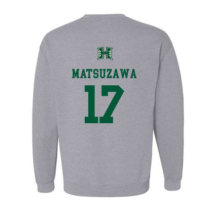 Hawaii - NCAA Football : Kansei Matsuzawa - Crewneck Sweatshirt