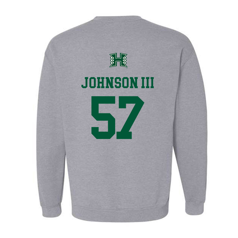 Hawaii - NCAA Football : Jackie Johnson III - Classic Shersey Crewneck Sweatshirt-1