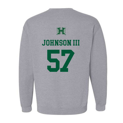 Hawaii - NCAA Football : Jackie Johnson III - Classic Shersey Crewneck Sweatshirt-1