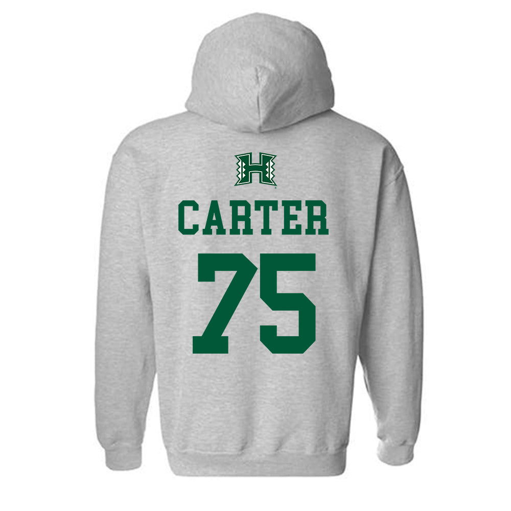 Hawaii - NCAA Football : Kaleb Carter - Hooded Sweatshirt