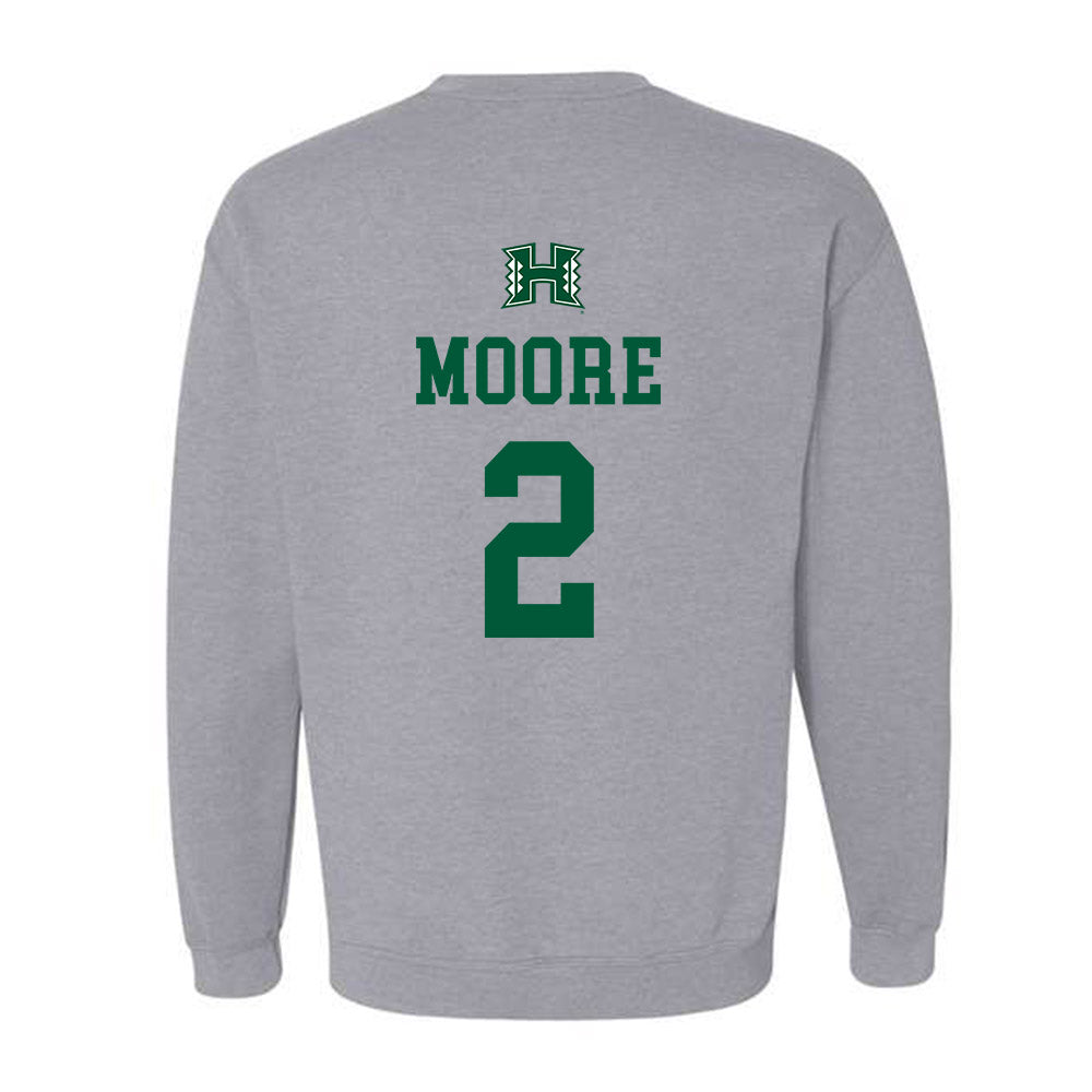 Hawaii - NCAA Football : Bronz Moore - Classic Shersey Crewneck Sweatshirt-1