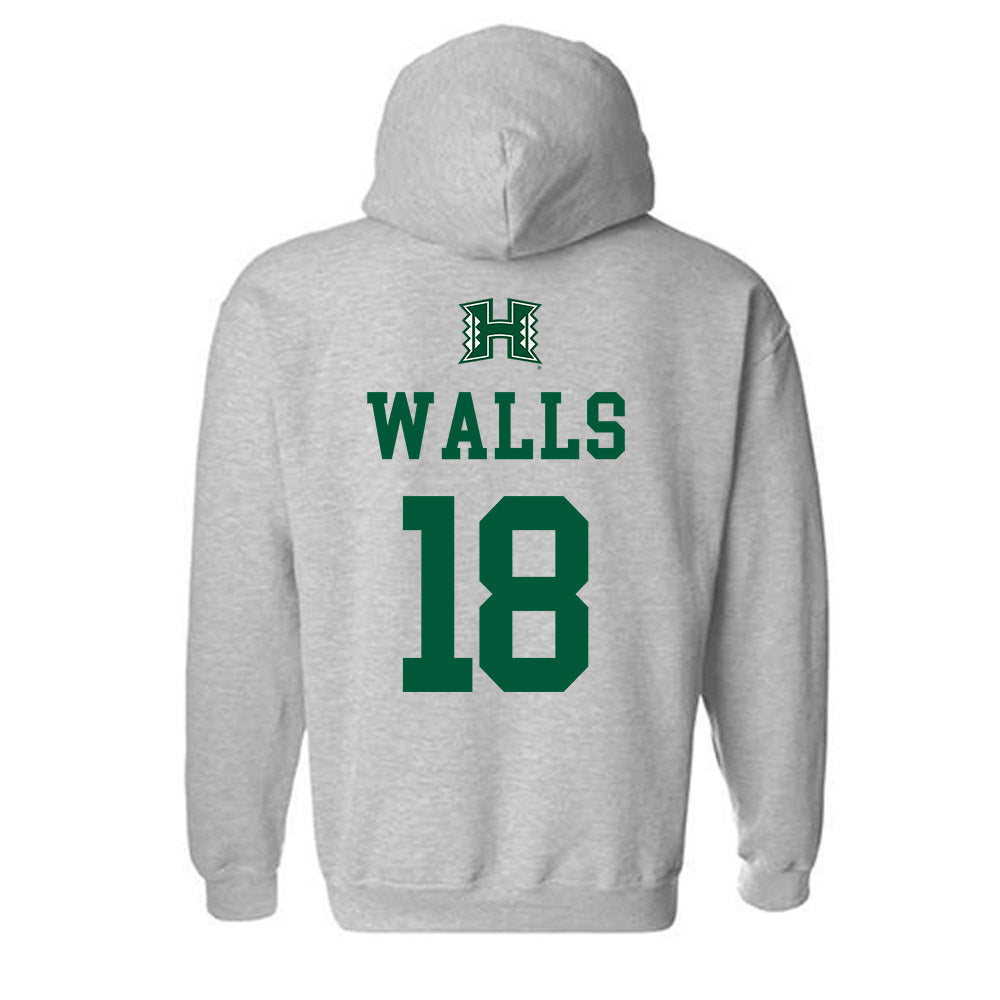 Hawaii - NCAA Baseball : Cooper Walls - Classic Shersey Hooded Sweatshirt-1