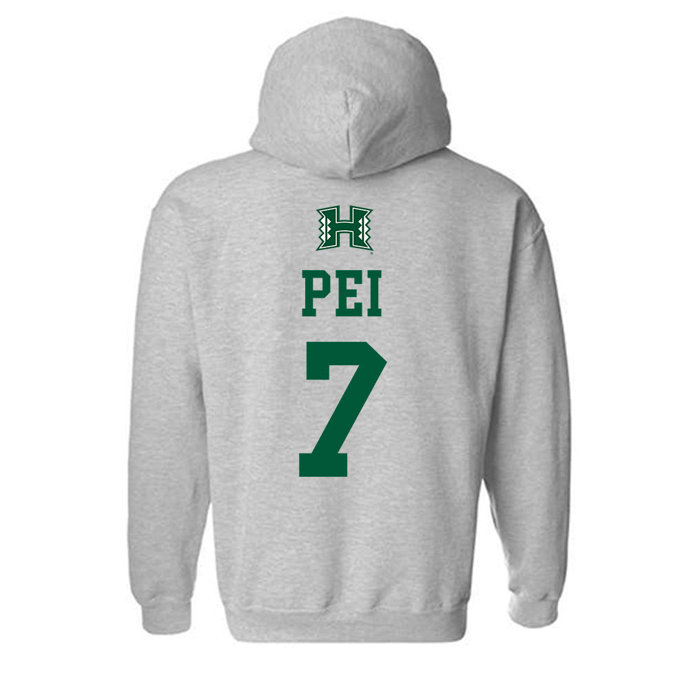 Hawaii - NCAA Football : Meki Pei - Hooded Sweatshirt