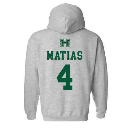 Hawaii - NCAA Women's Volleyball : Jackie Matias - Classic Shersey Hooded Sweatshirt