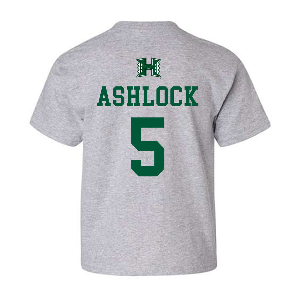 Hawaii - NCAA Football : Pofele Ashlock - Classic Shersey Youth T-Shirt-1