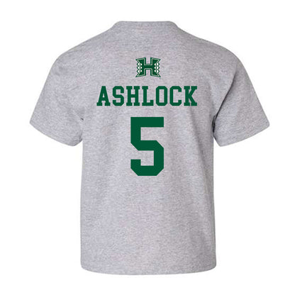 Hawaii - NCAA Football : Pofele Ashlock - Classic Shersey Youth T-Shirt-1