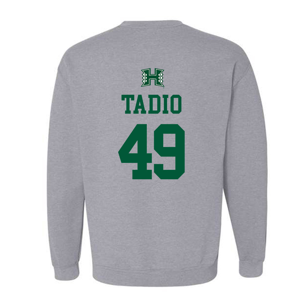 Hawaii - NCAA Football : Dennis Tadio - Classic Shersey Crewneck Sweatshirt-1