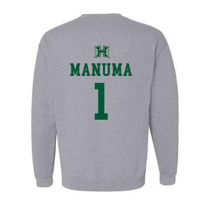 Hawaii - NCAA Football : Peter Manuma - Classic Shersey Crewneck Sweatshirt-1
