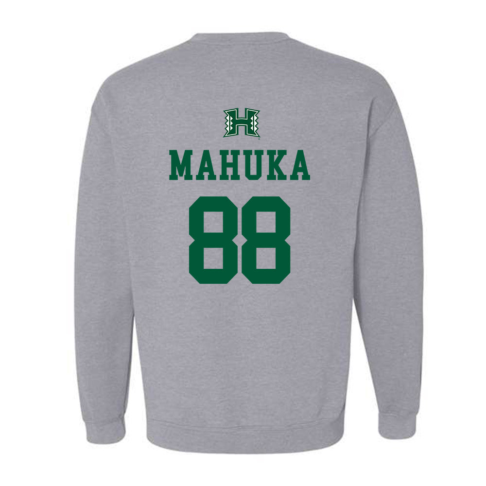 Hawaii - NCAA Football : Kayde Mahuka - Crewneck Sweatshirt