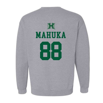 Hawaii - NCAA Football : Kayde Mahuka - Crewneck Sweatshirt