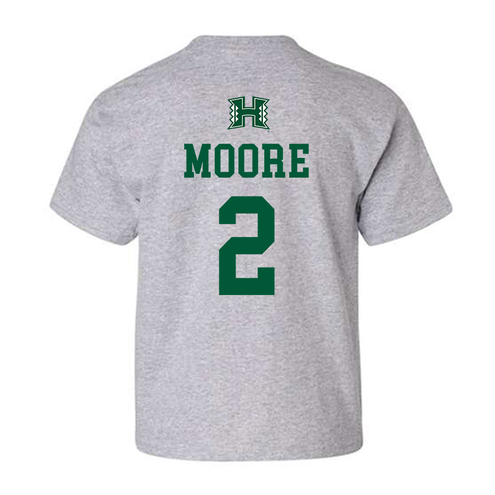 Hawaii - NCAA Football : Bronz Moore - Classic Shersey Youth T-Shirt-1