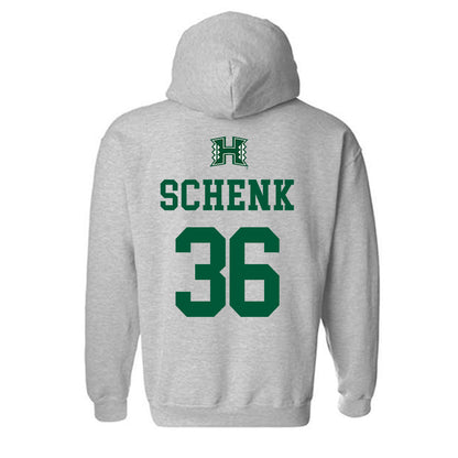 Hawaii - NCAA Baseball : Kahiau Schenk - Classic Shersey Hooded Sweatshirt-1