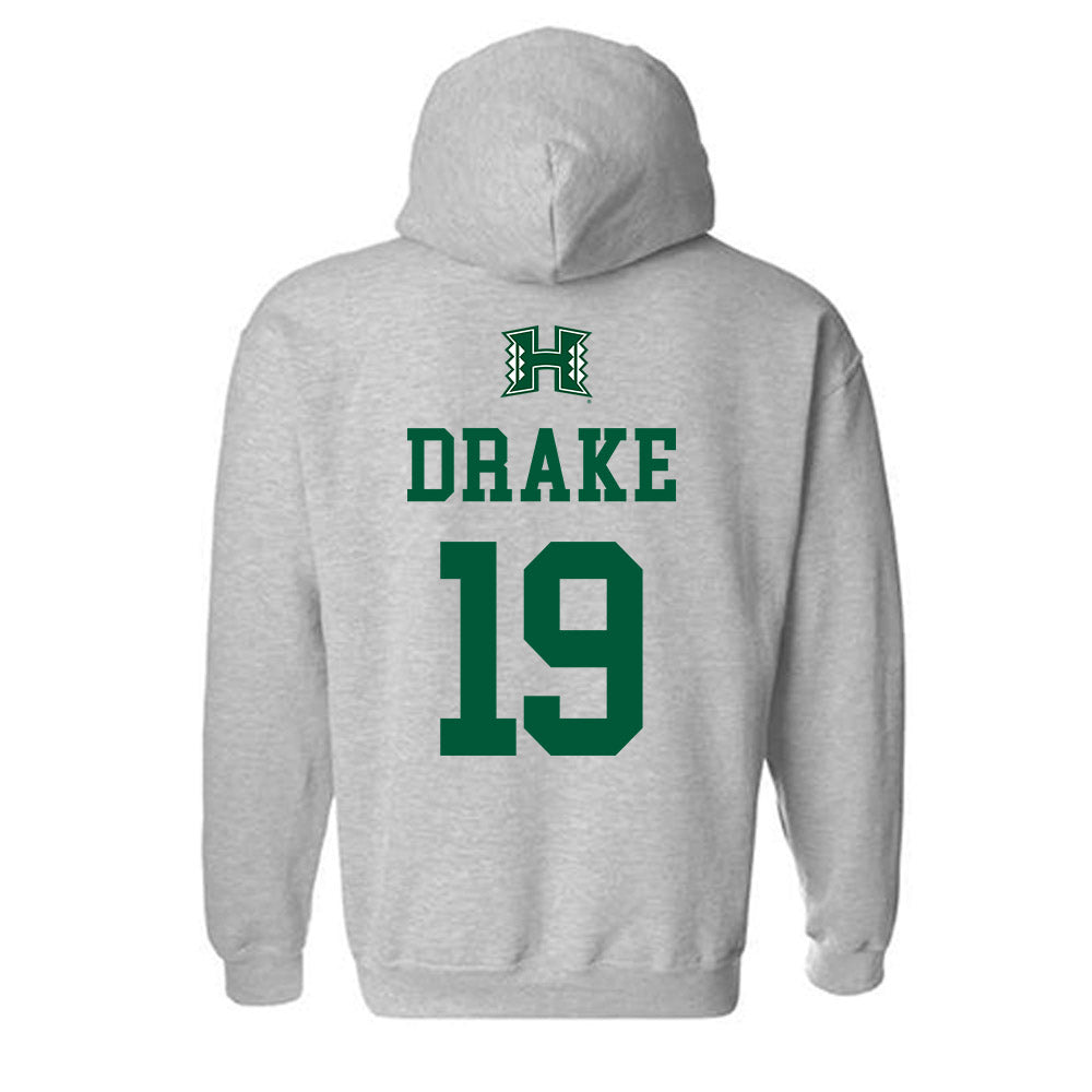 Hawaii - NCAA Football : Ben Drake - Classic Shersey Hooded Sweatshirt-1
