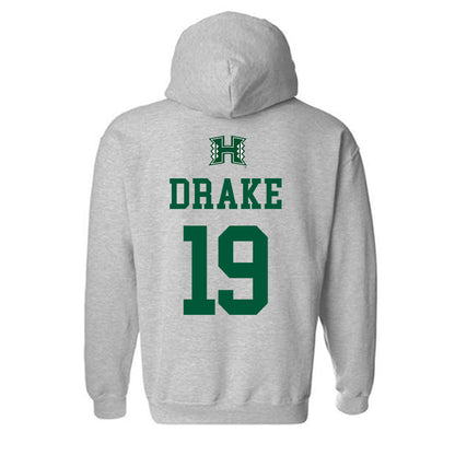 Hawaii - NCAA Football : Ben Drake - Classic Shersey Hooded Sweatshirt-1