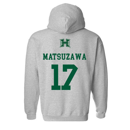 Hawaii - NCAA Football : Kansei Matsuzawa - Classic Shersey Hooded Sweatshirt-1