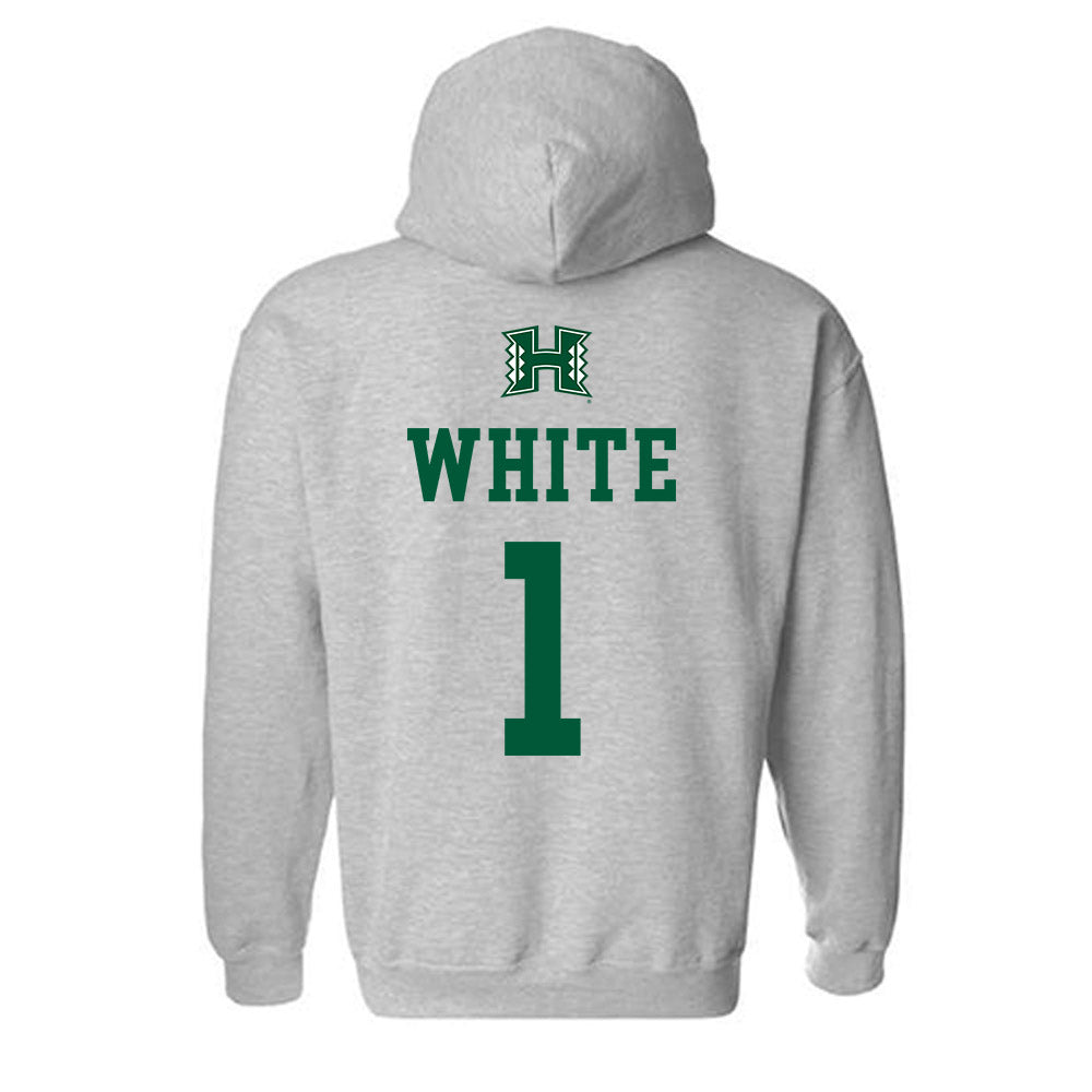 Hawaii - NCAA Football : Brandon White - Classic Shersey Hooded Sweatshirt-1