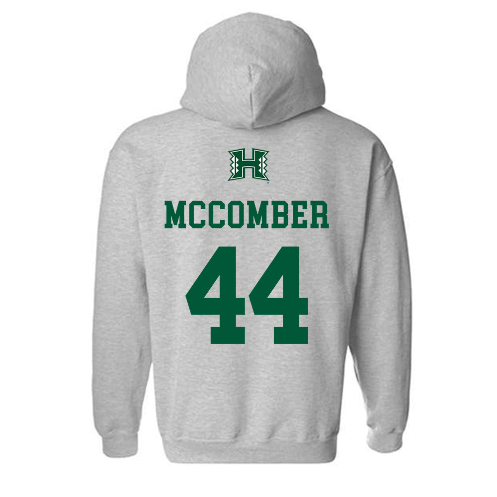 Hawaii - NCAA Football : aiden mccomber - Classic Shersey Hooded Sweatshirt-1