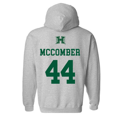 Hawaii - NCAA Football : aiden mccomber - Classic Shersey Hooded Sweatshirt-1