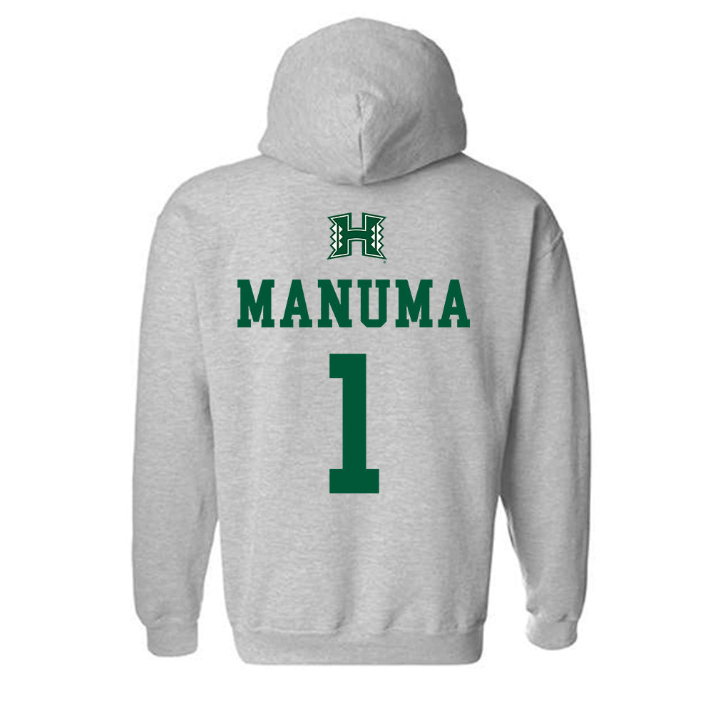 Hawaii - NCAA Football : Peter Manuma - Hooded Sweatshirt