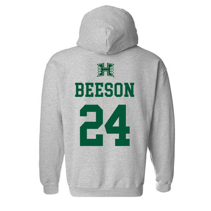 Hawaii - NCAA Baseball : Britton Beeson - Classic Shersey Hooded Sweatshirt-1