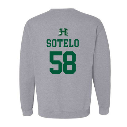Hawaii - NCAA Football : Zhen-keith Sotelo - Classic Shersey Crewneck Sweatshirt-1