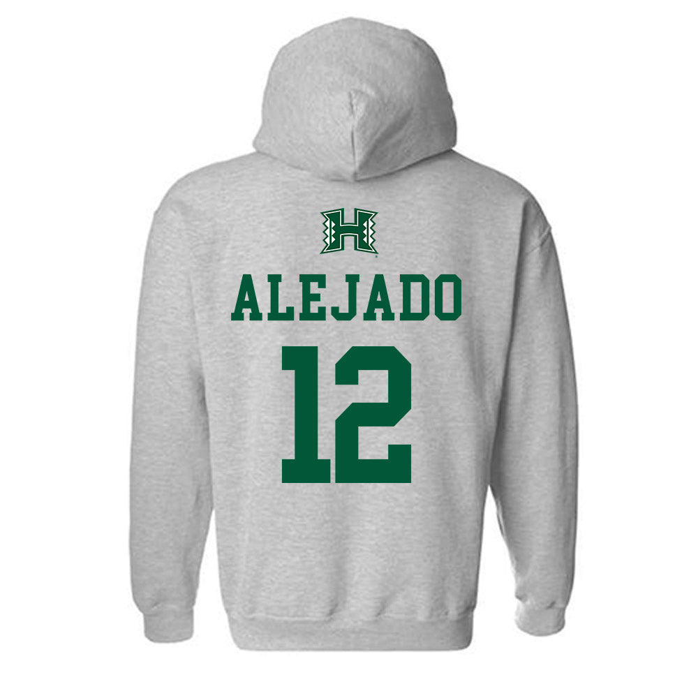 Hawaii - NCAA Football : Micah Alejado - Classic Shersey Hooded Sweatshirt-1