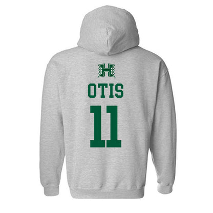 Hawaii - NCAA Football : Jamih Otis - Classic Shersey Hooded Sweatshirt-1