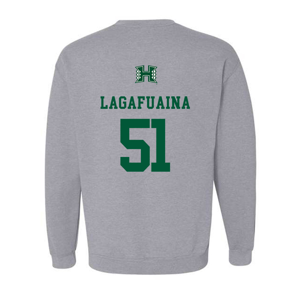 Hawaii - NCAA Football : LesterLaisene Lagafuaina - Crewneck Sweatshirt