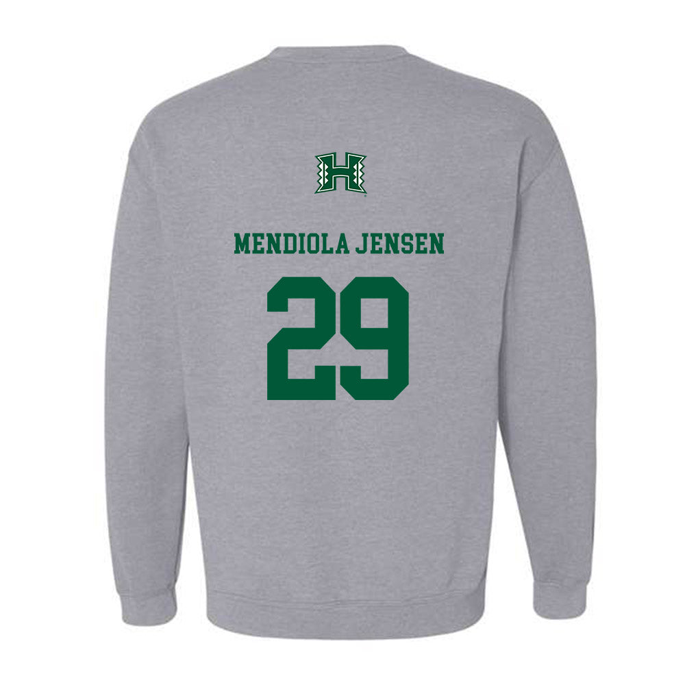 Hawaii - NCAA Football : Kilinahe Mendiola-Jensen - Crewneck Sweatshirt