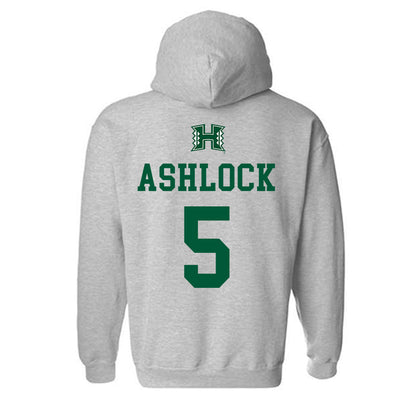 Hawaii - NCAA Football : Pofele Ashlock - Classic Shersey Hooded Sweatshirt-1