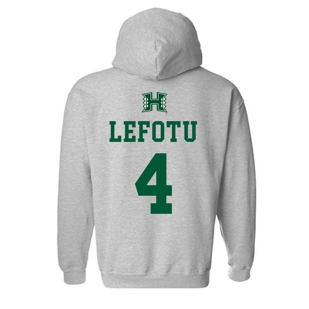 Hawaii - NCAA Women's Basketball : Jovi Lefotu - Classic Shersey Hooded Sweatshirt-1