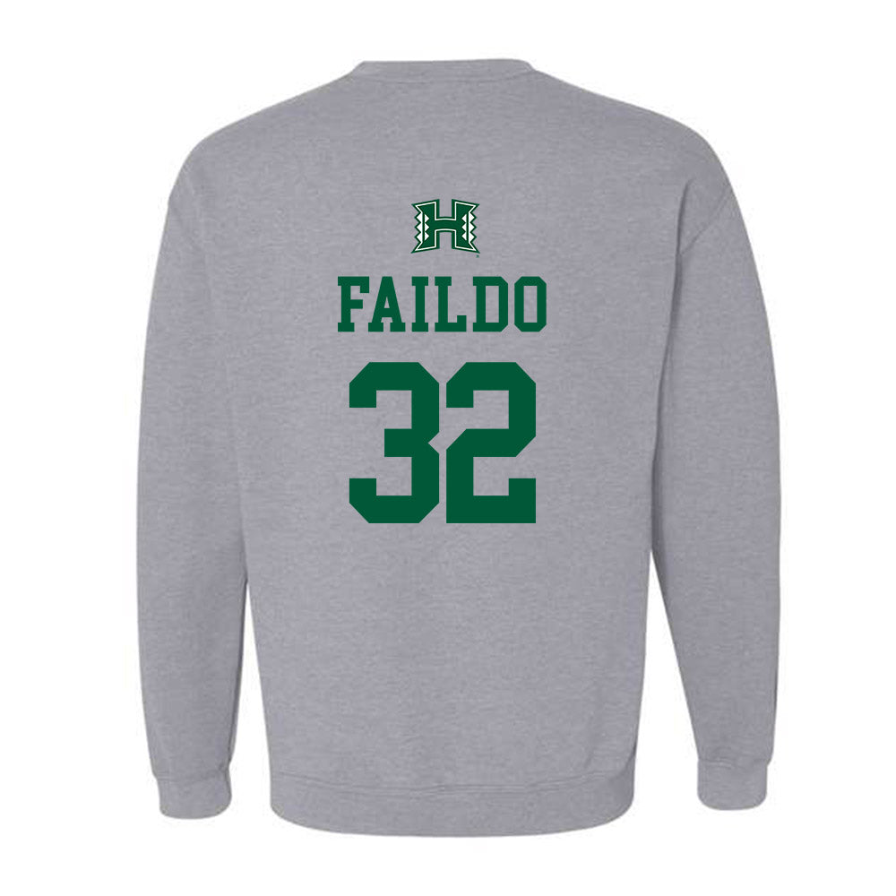 Hawaii - NCAA Baseball : Hunter Faildo - Classic Shersey Crewneck Sweatshirt-1