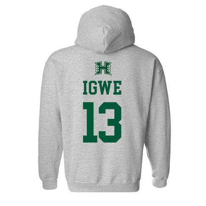 Hawaii - NCAA Men's Basketball : Roy Hideki Igwe - Classic Shersey Hooded Sweatshirt