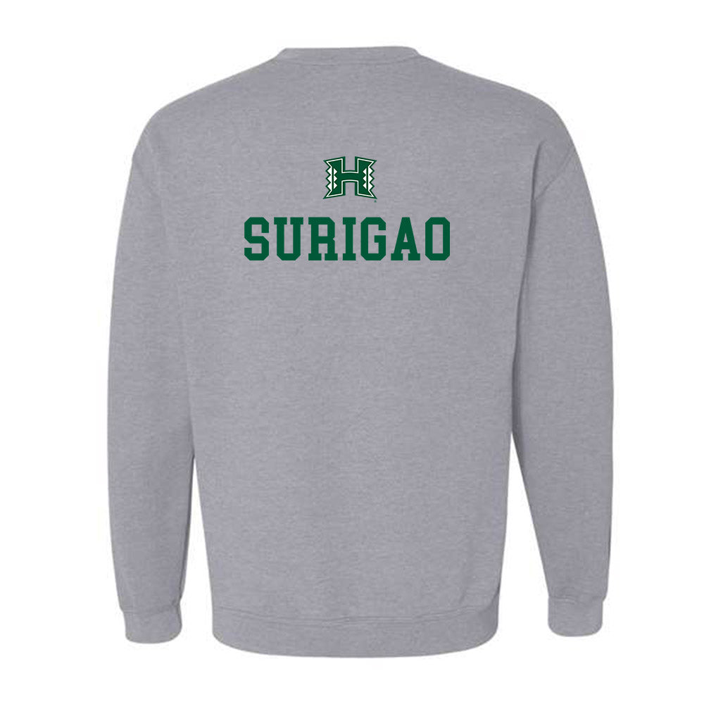 Hawaii - NCAA Baseball : Joshua Surigao - Classic Shersey Crewneck Sweatshirt-1