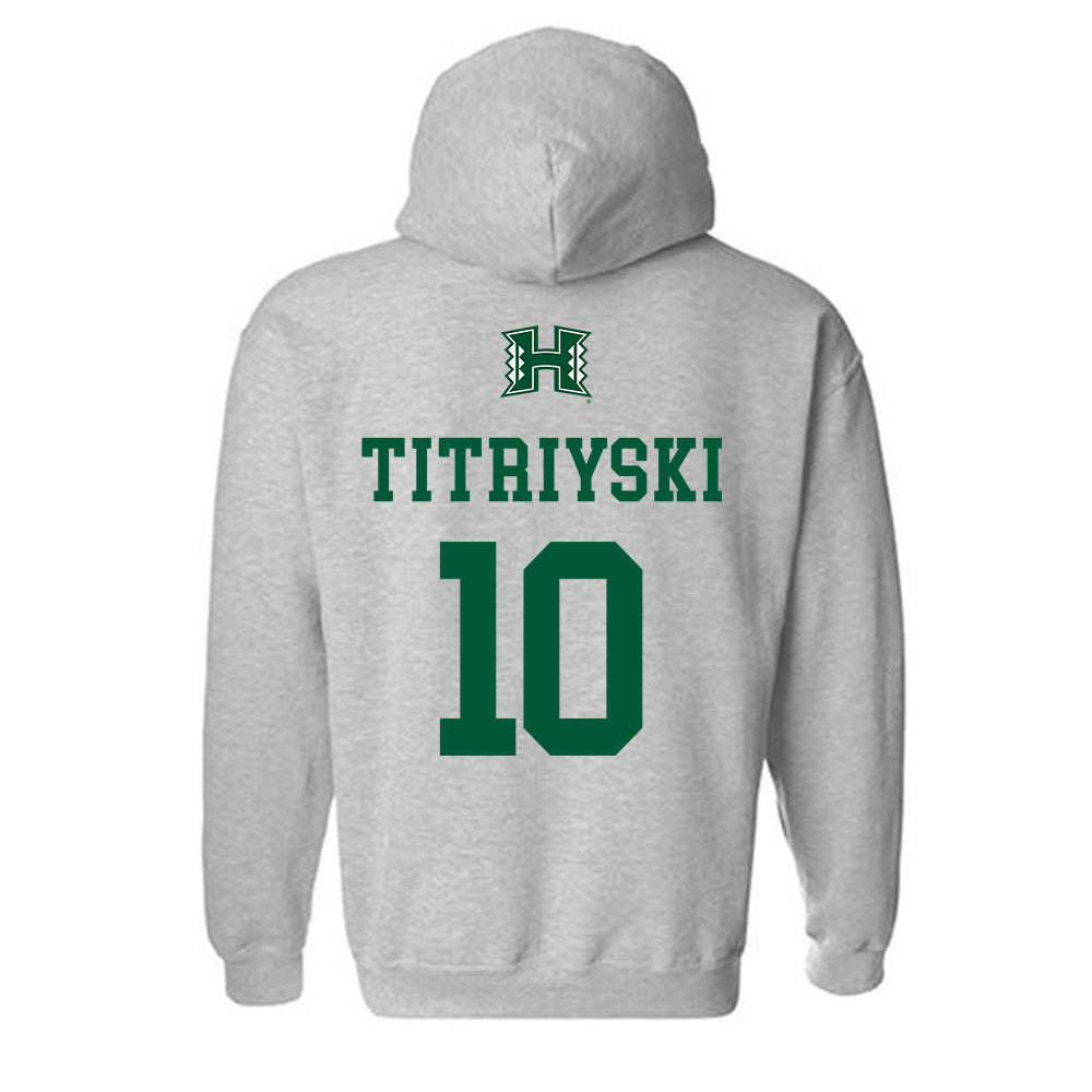 Hawaii - NCAA Men's Volleyball : Kristian Titriyski - Classic Shersey Hooded Sweatshirt-1