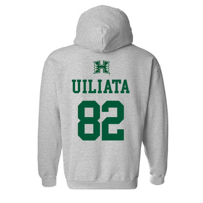 Hawaii - NCAA Football : Liatama Uiliata - Classic Shersey Hooded Sweatshirt