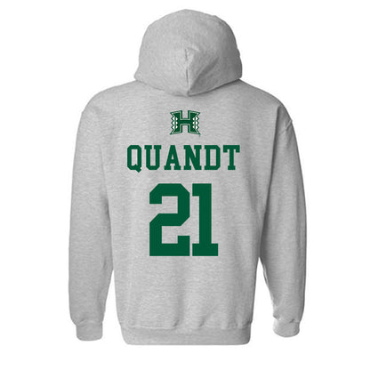 Hawaii - NCAA Baseball : Jared Quandt - Classic Shersey Hooded Sweatshirt-1