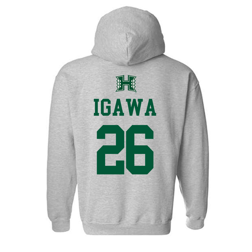 Hawaii - NCAA Baseball : Jacob Igawa - Classic Shersey Hooded Sweatshirt-1