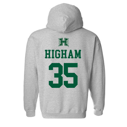 Hawaii - NCAA Football : Hunter Higham - Hooded Sweatshirt